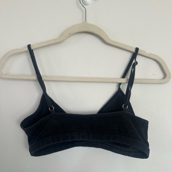 John Galt Black Bralette Crop Top Size Small EUC - Picture 3 of 3